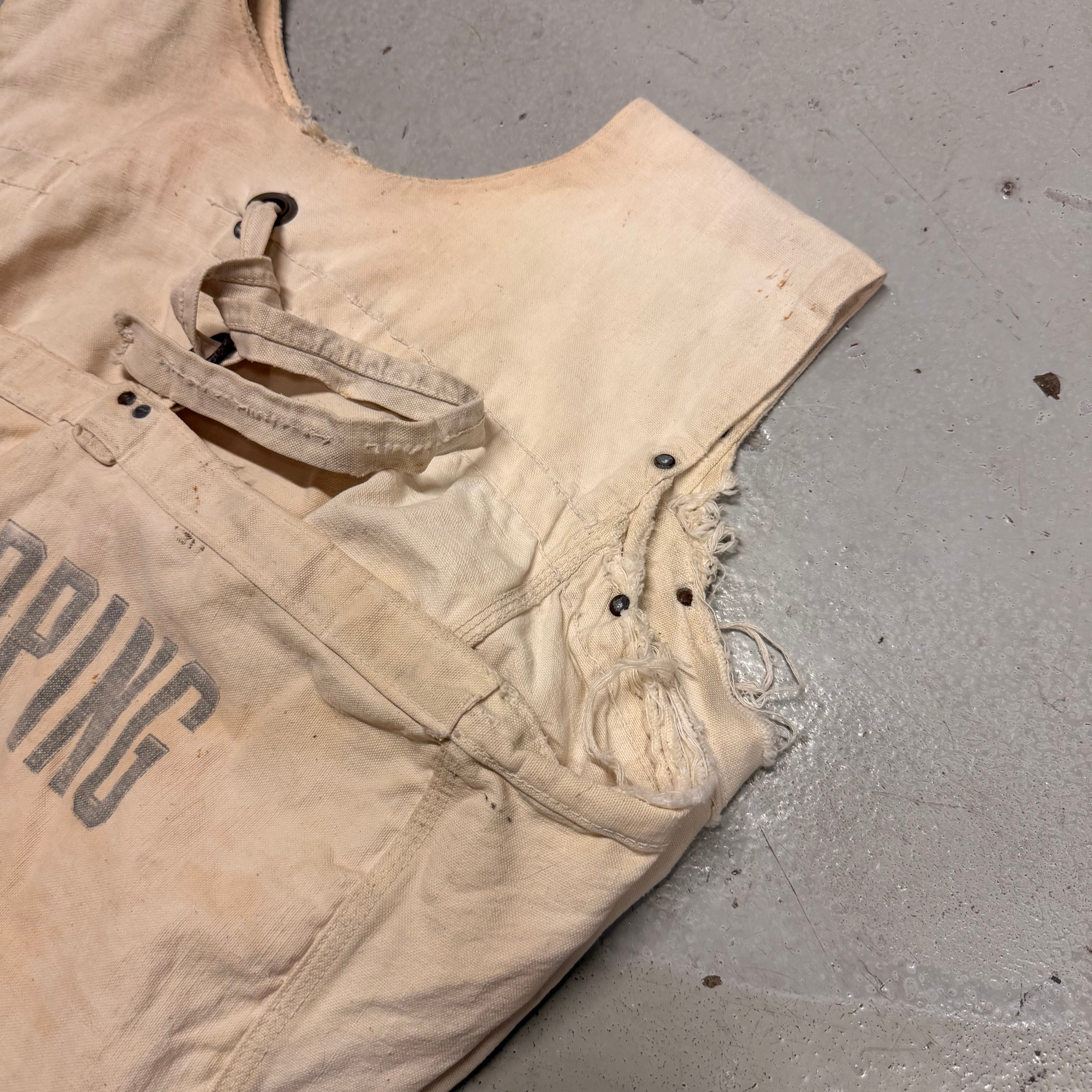 Vintage 60's? Shopping News Over Shirt Newspaper Bag