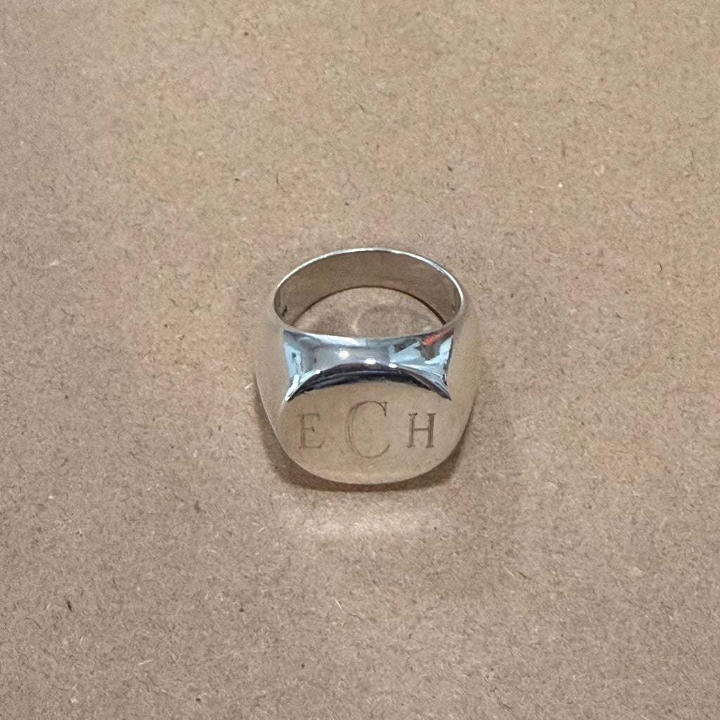Sterling ECH Signet Ring Sz 10