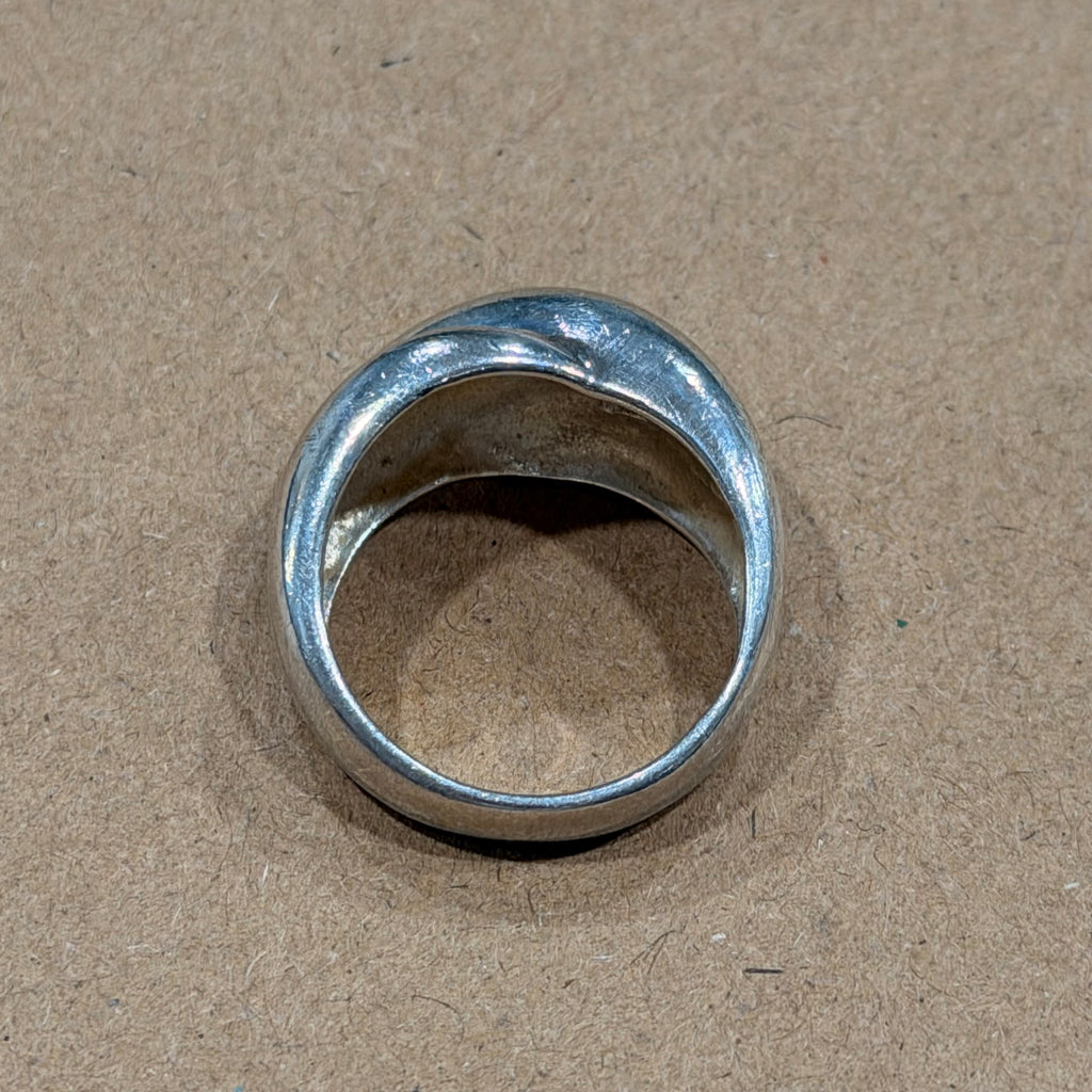Sterling Twisted Knot Ring Sz 8