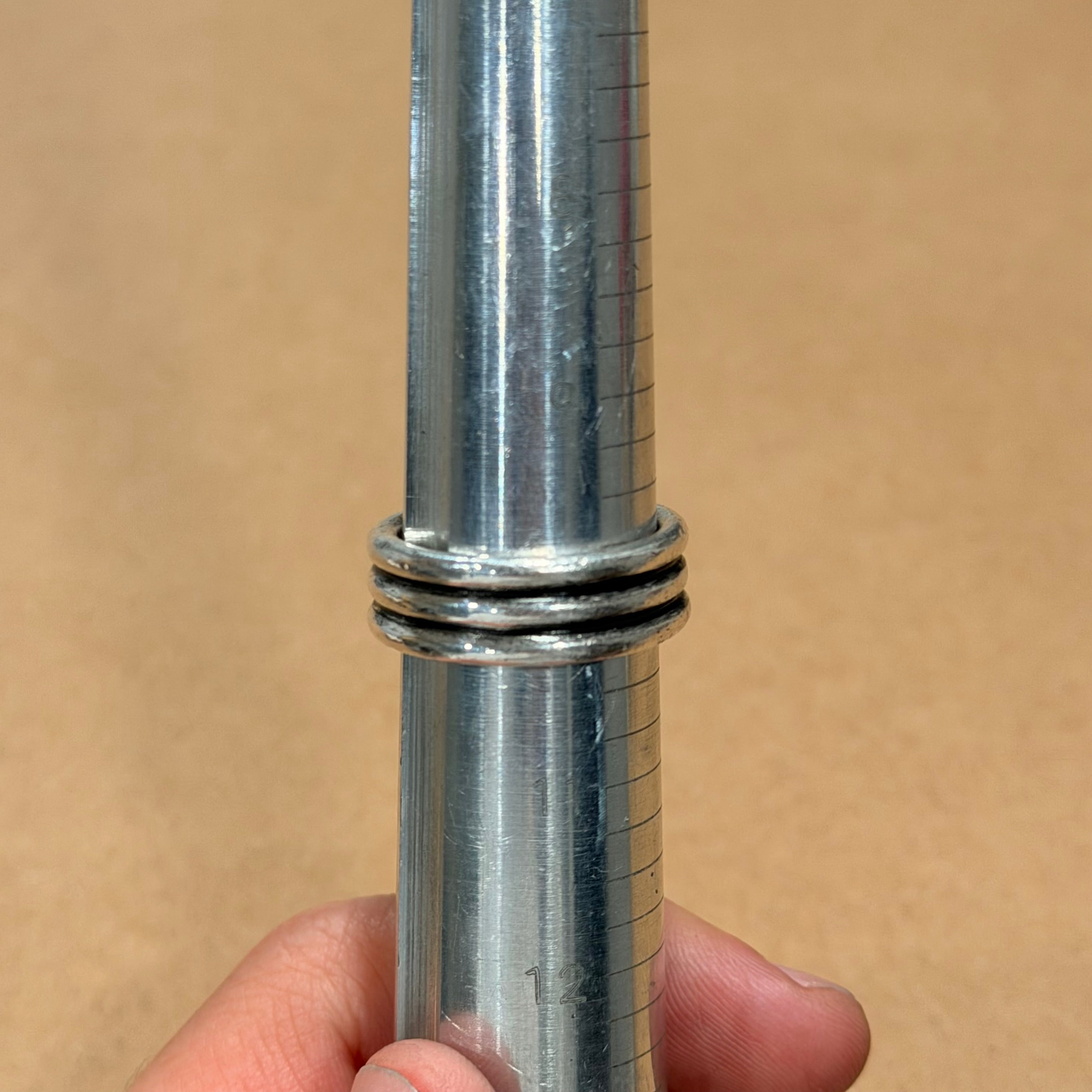 Sterling Chunky Stacked Band Ring Sz 10