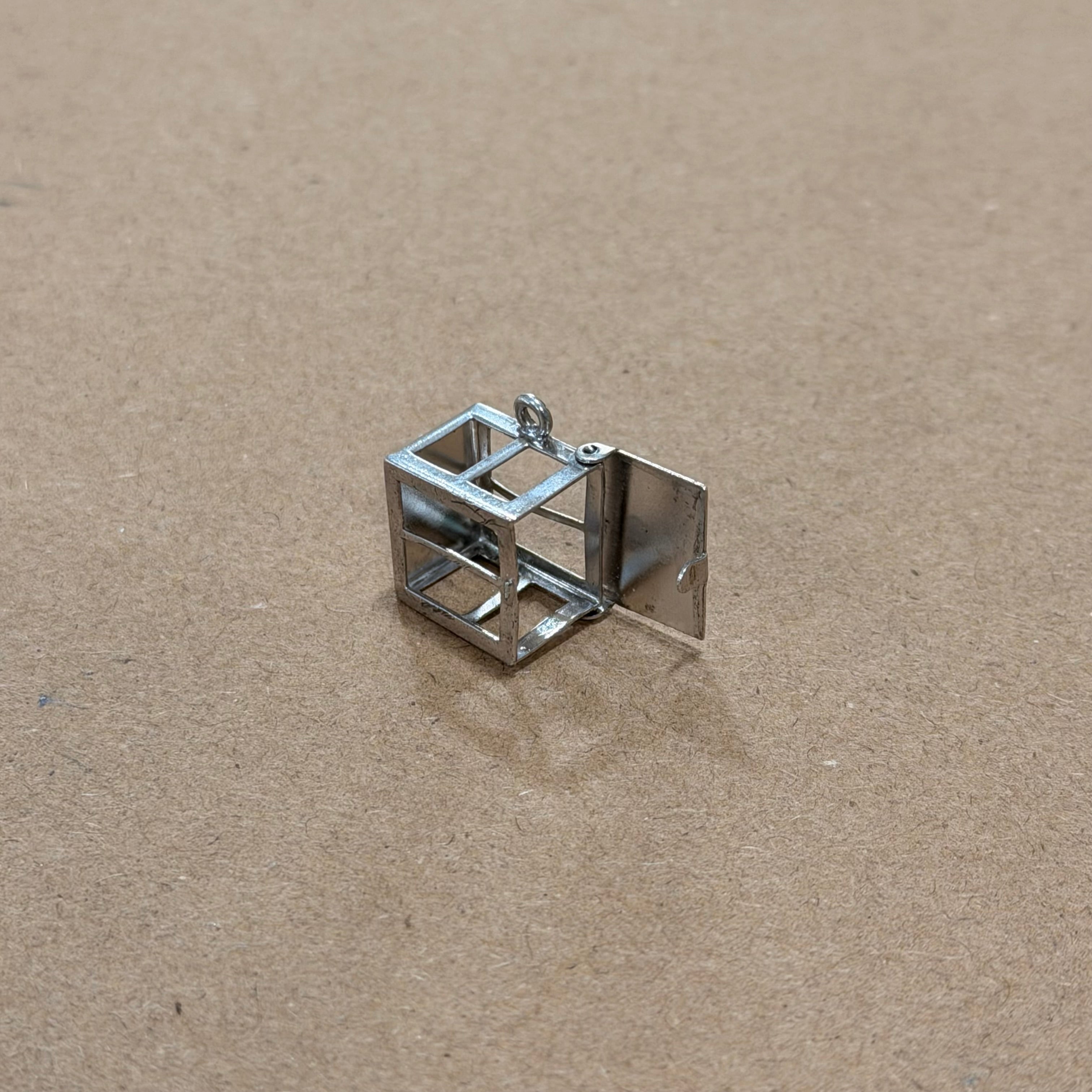 Sterling Cash Box Pendant