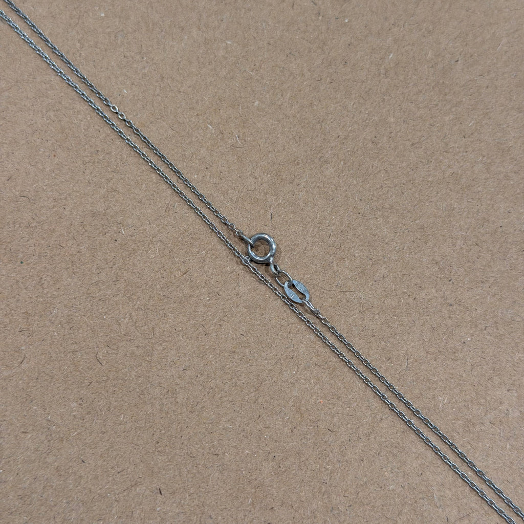 Sterling Lightweight Thin Chain Link Necklace 18 in