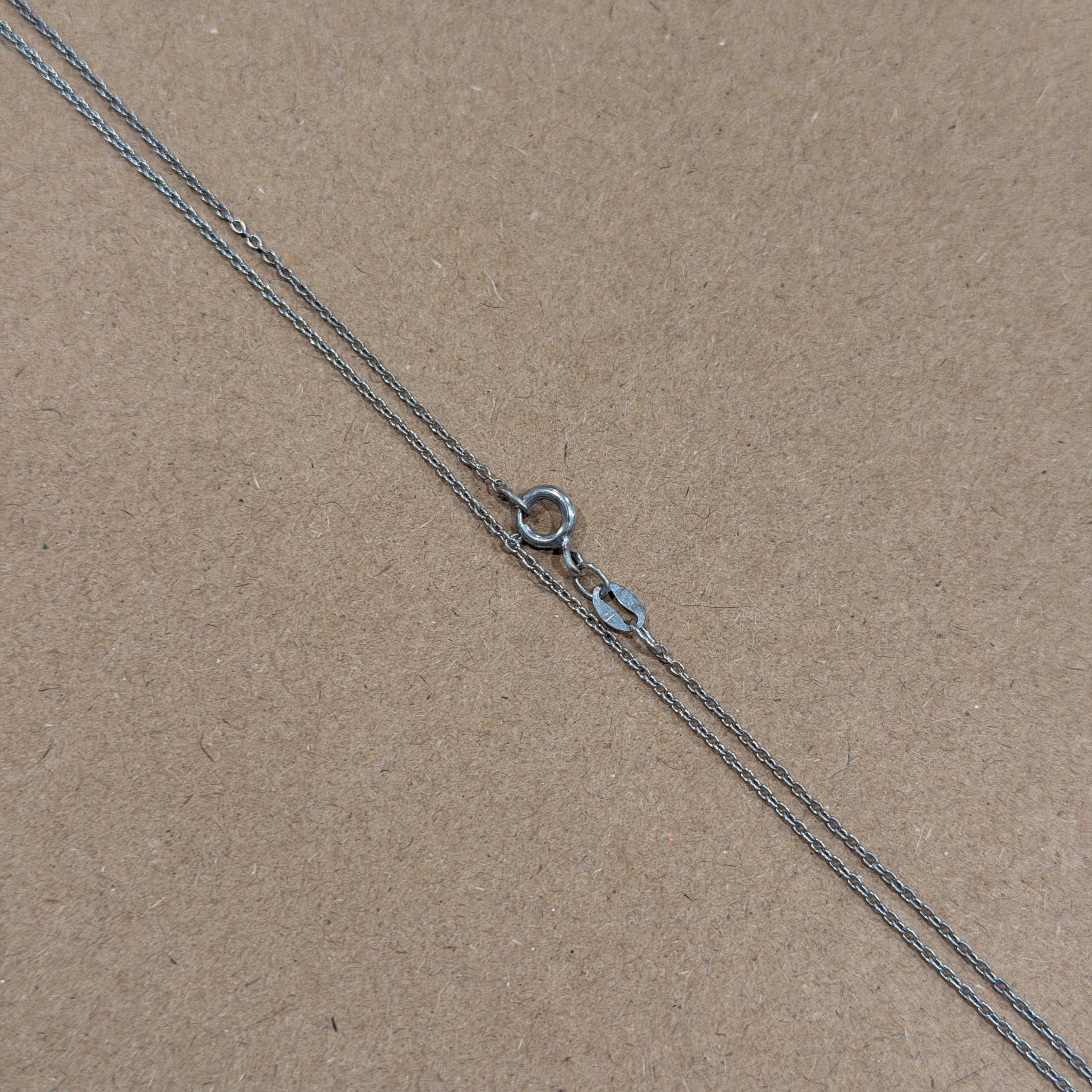 Sterling Lightweight Thin Chain Link Necklace 18 in