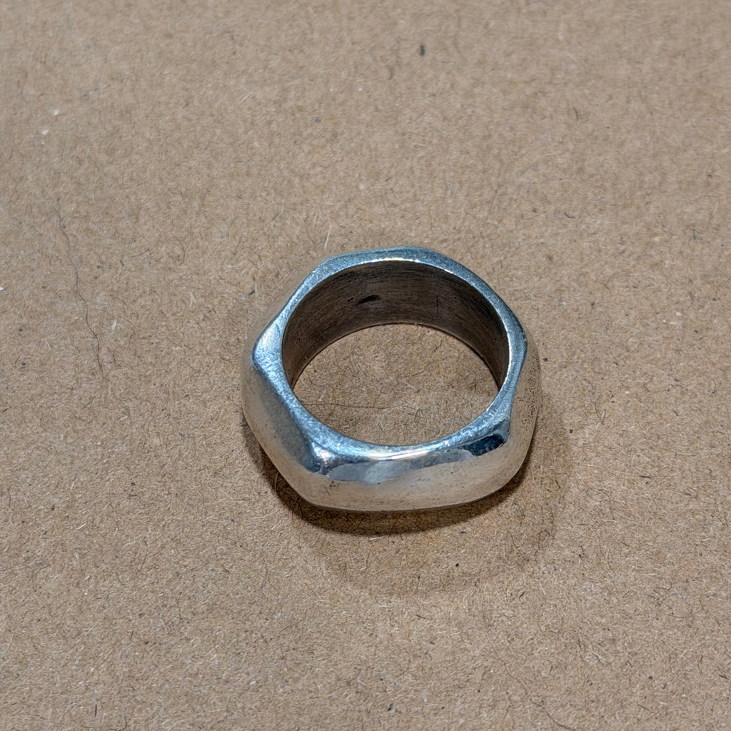 Hefty Sterling Modernist Rounded Ring Sz 7.75