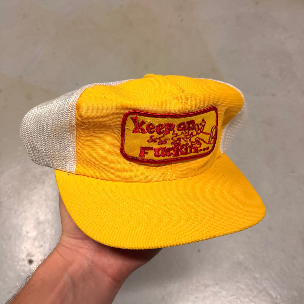 Vintage 80's Keep On Fuckin Trucker Hat