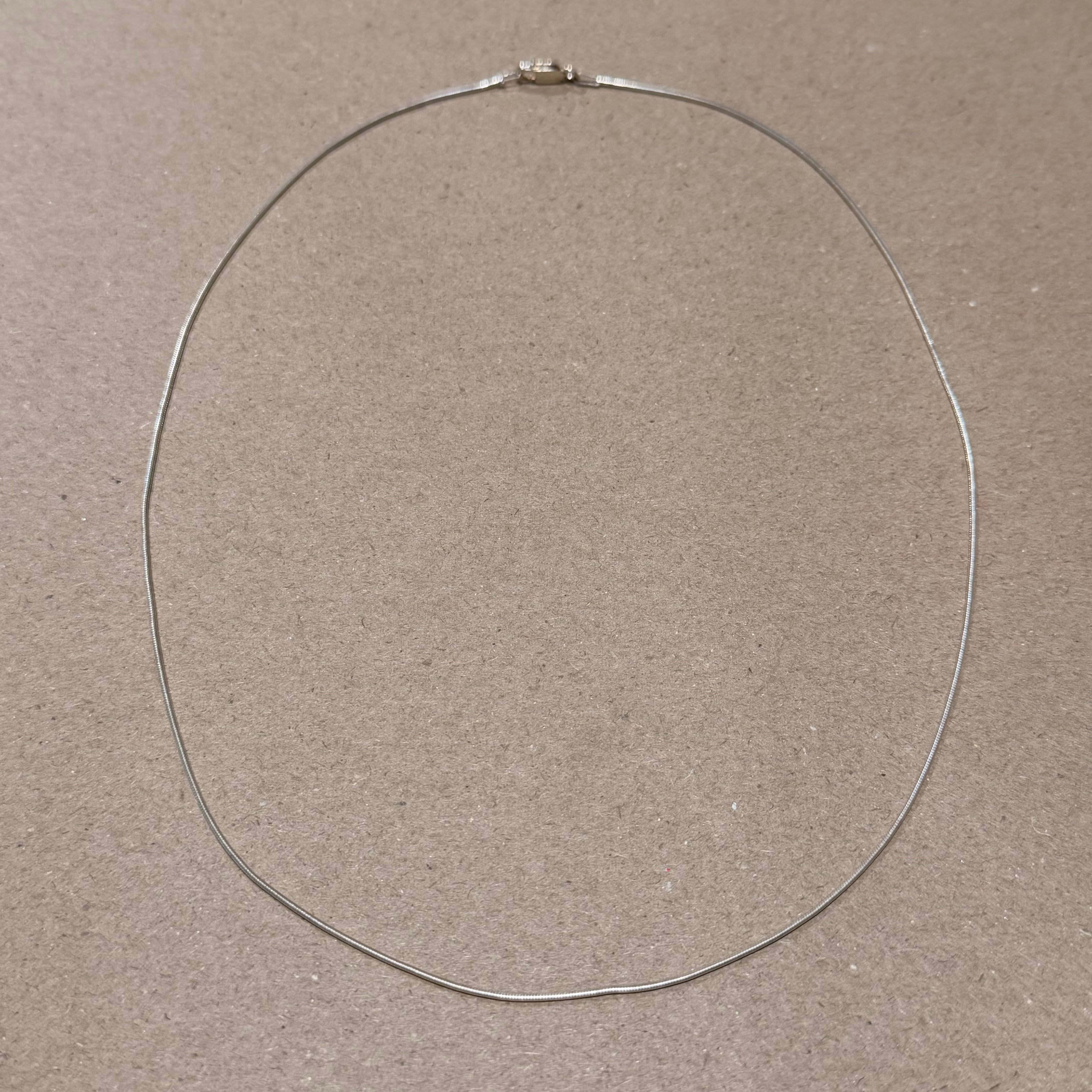 Sterling thin snake chain necklace 19.75 in