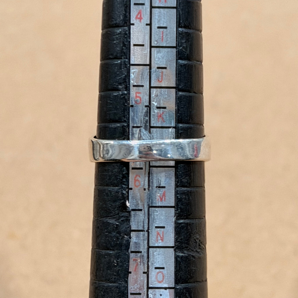 Sterling Baltic Amber Ring Sz 5.75