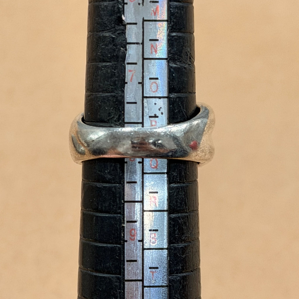 Sterling Twisted Knot Ring Sz 8