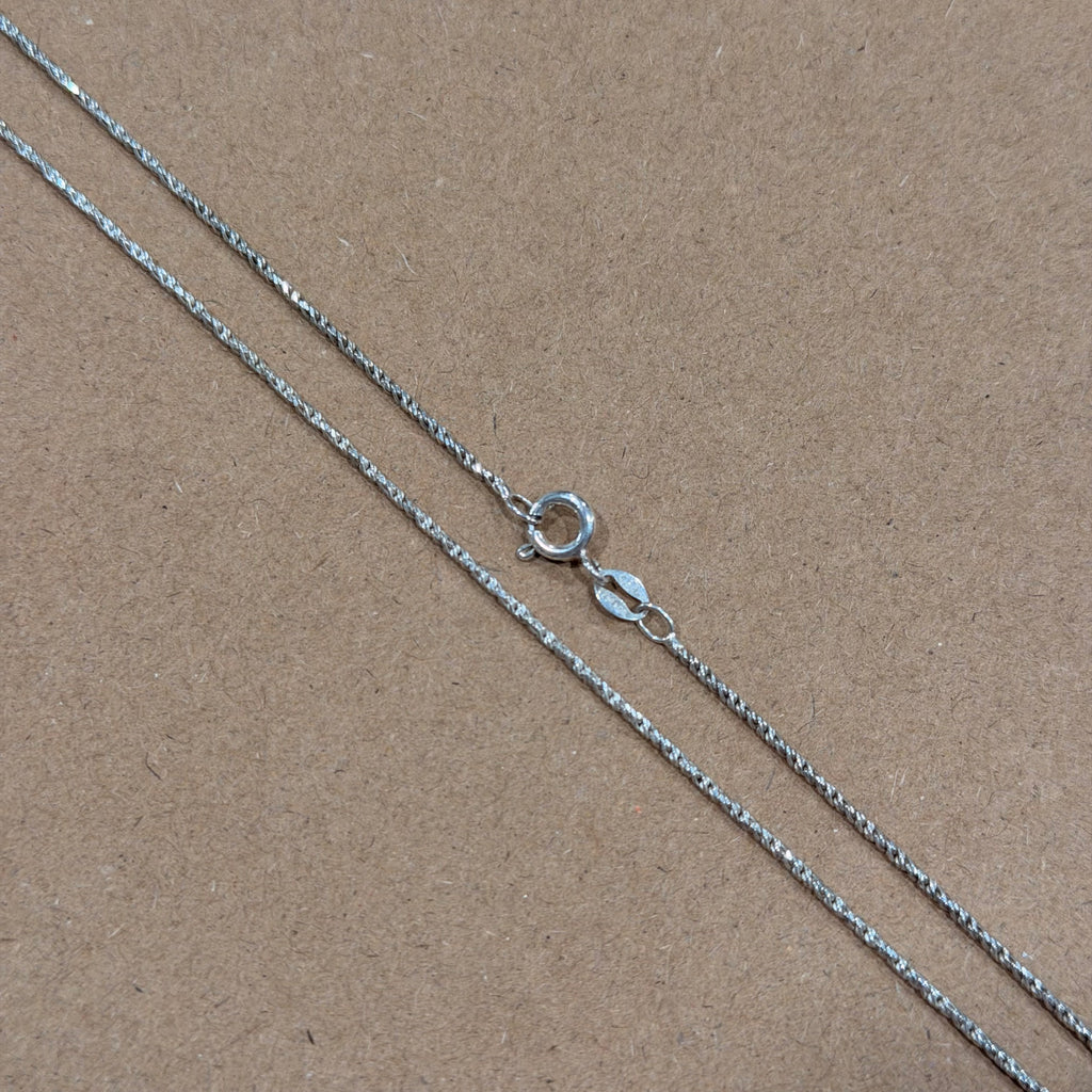 Sterling Rope Chain Necklace 20 in