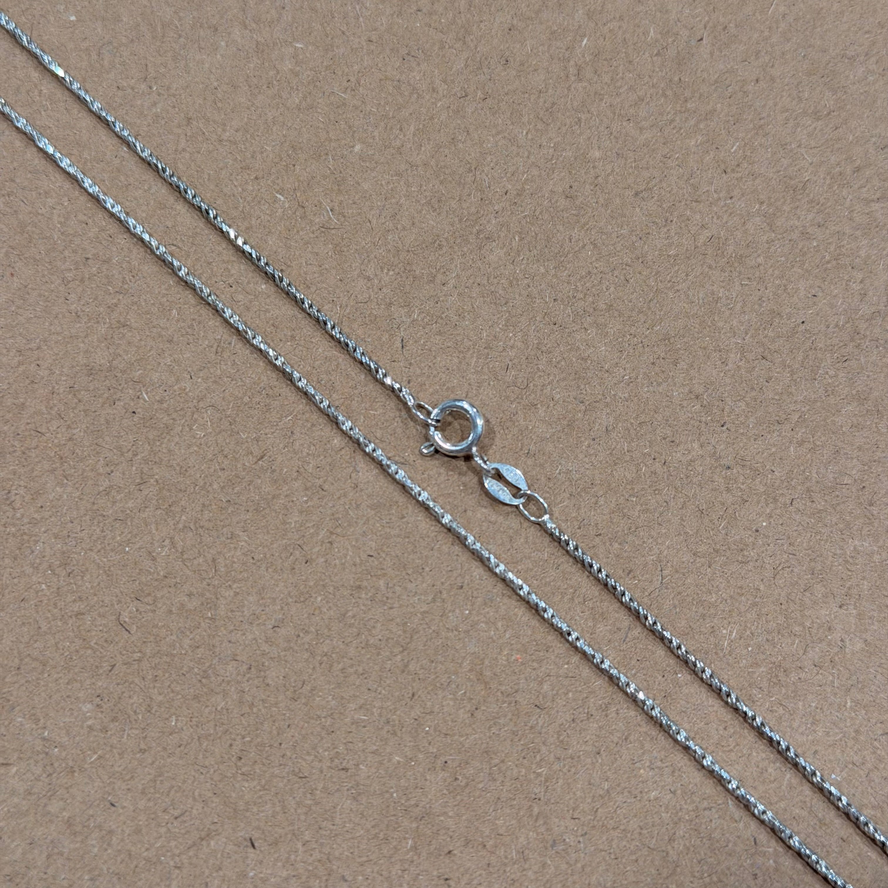 Sterling Rope Chain Necklace 20 in