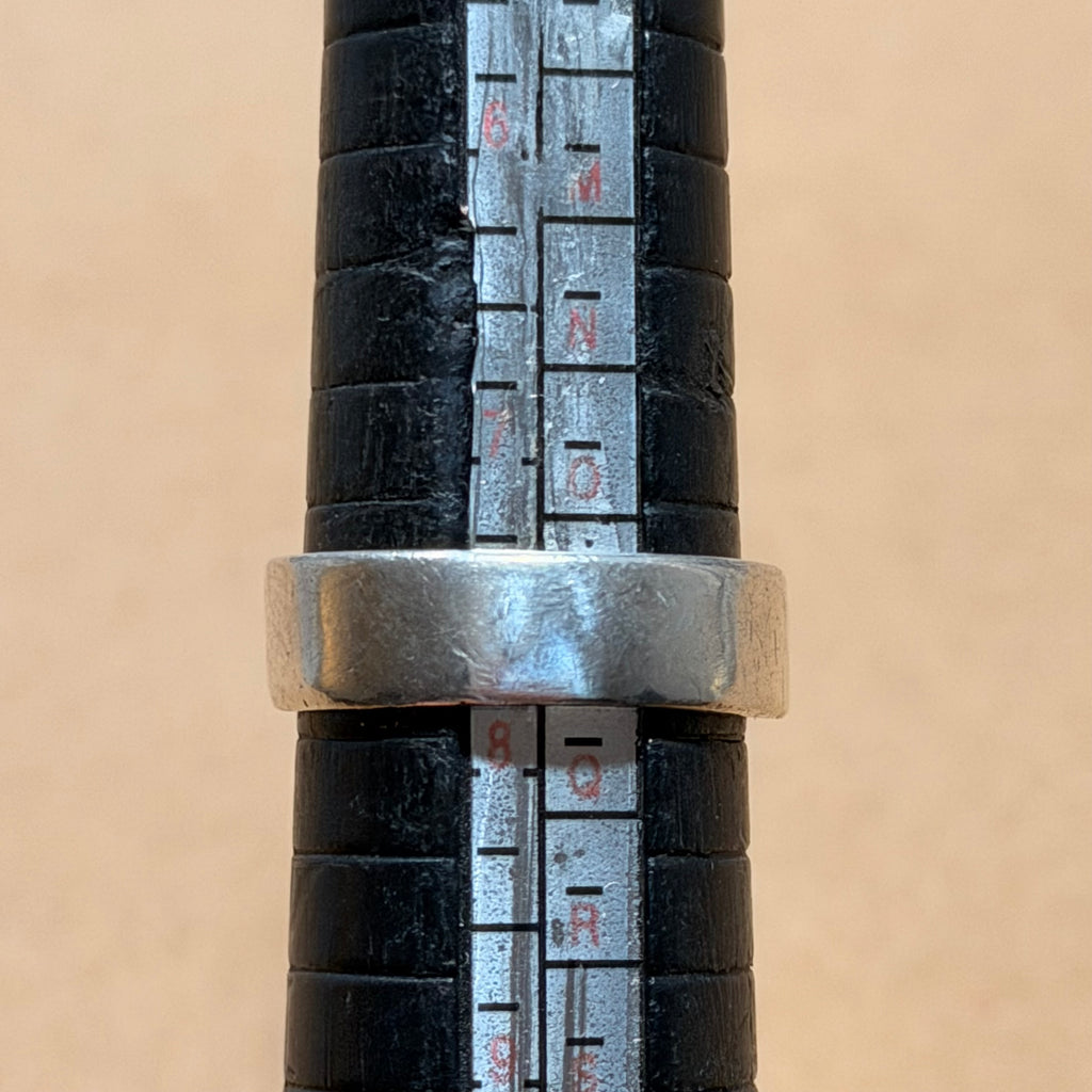 Sterling Abstract Plus Sign Ring Sz 7.5