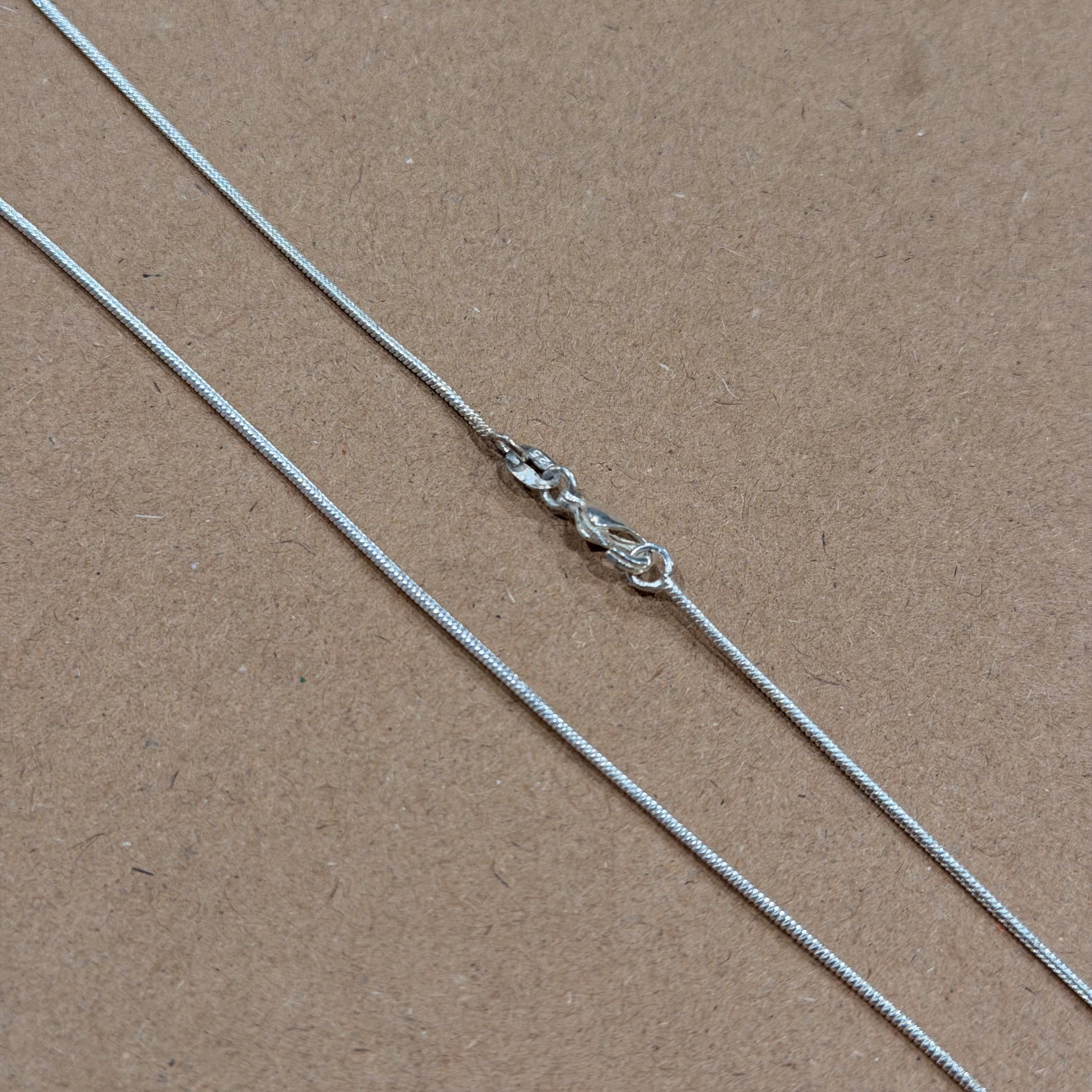 Sterling Snake Chain Necklace 20 in