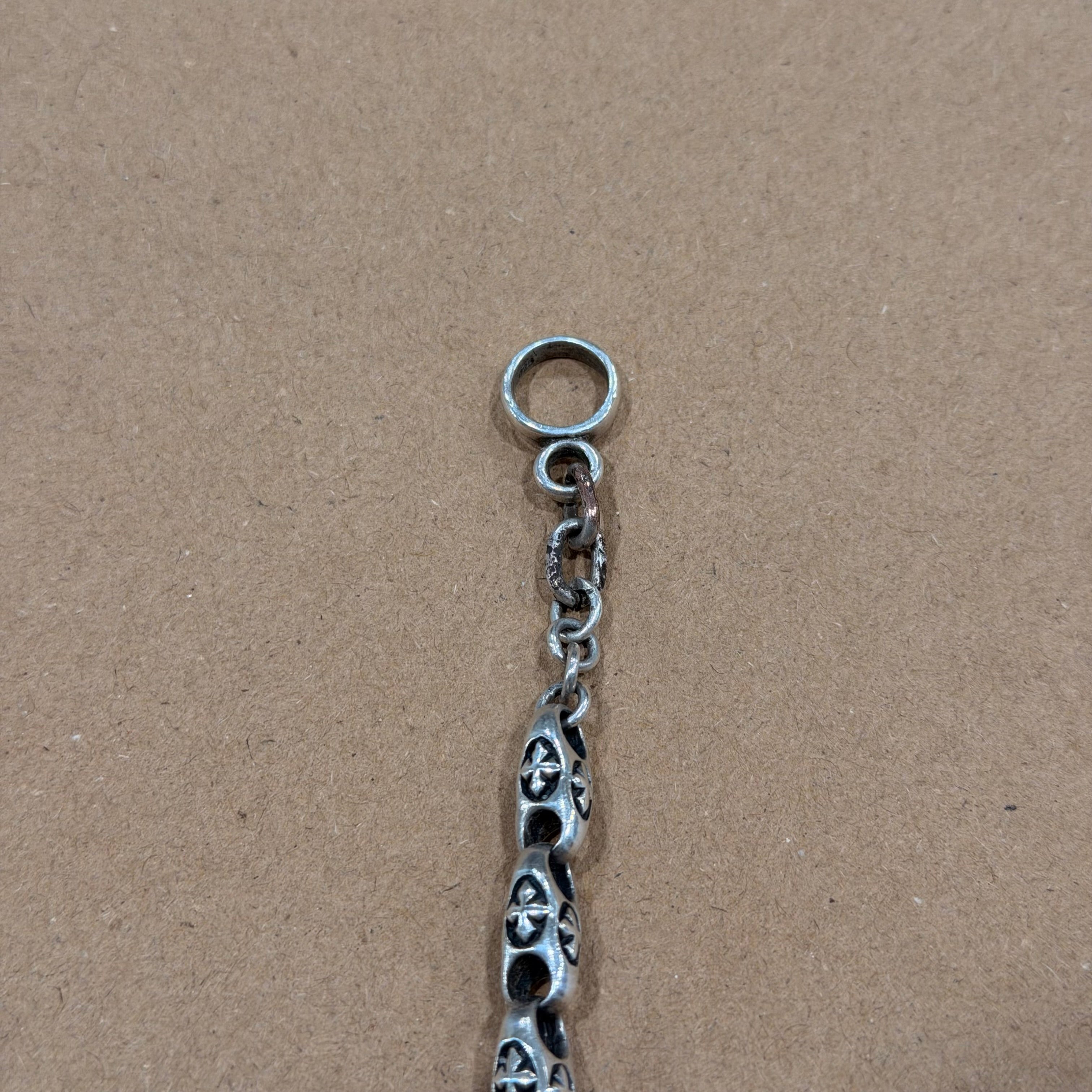 Sterling Chunky Cross Link Bracelet