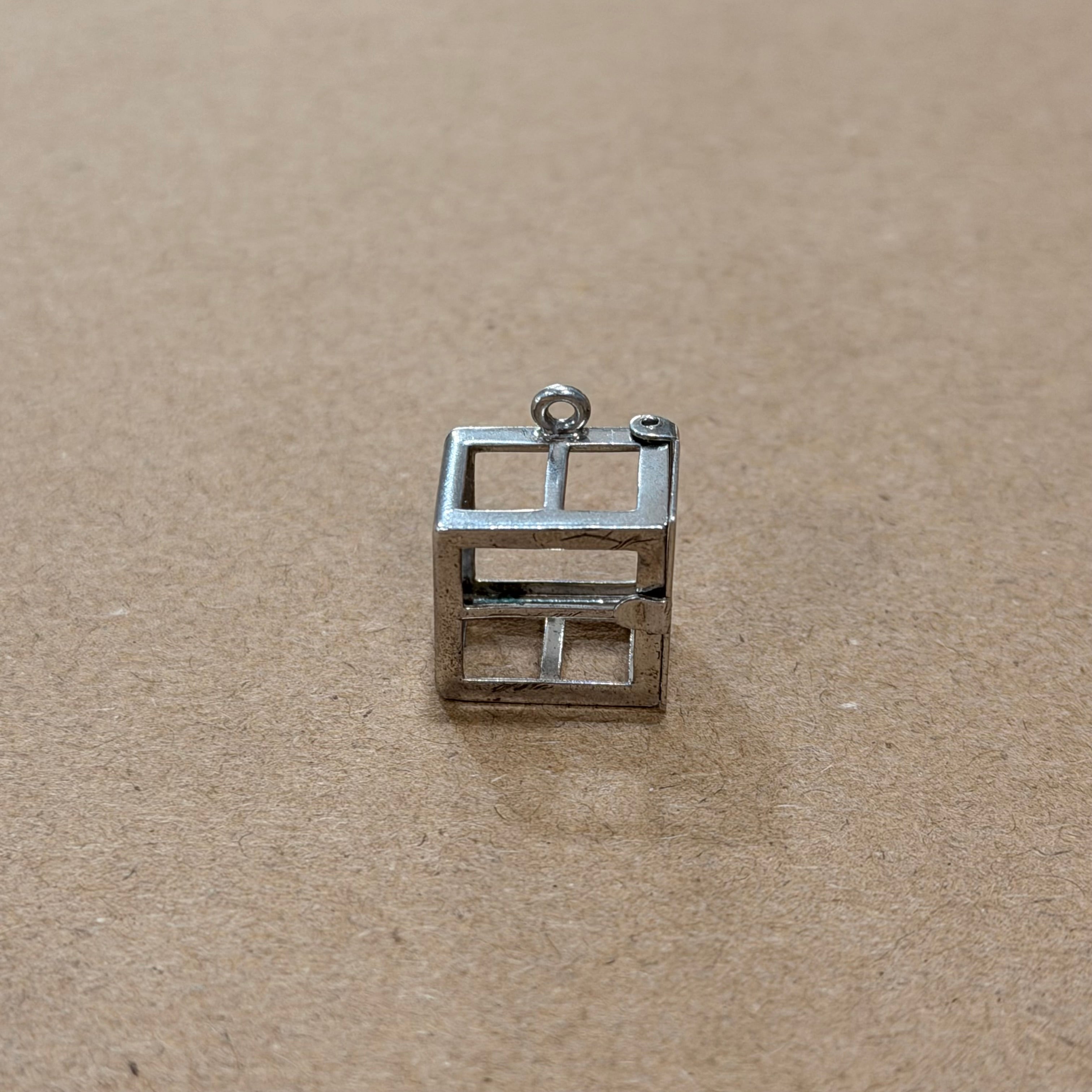 Sterling Cash Box Pendant