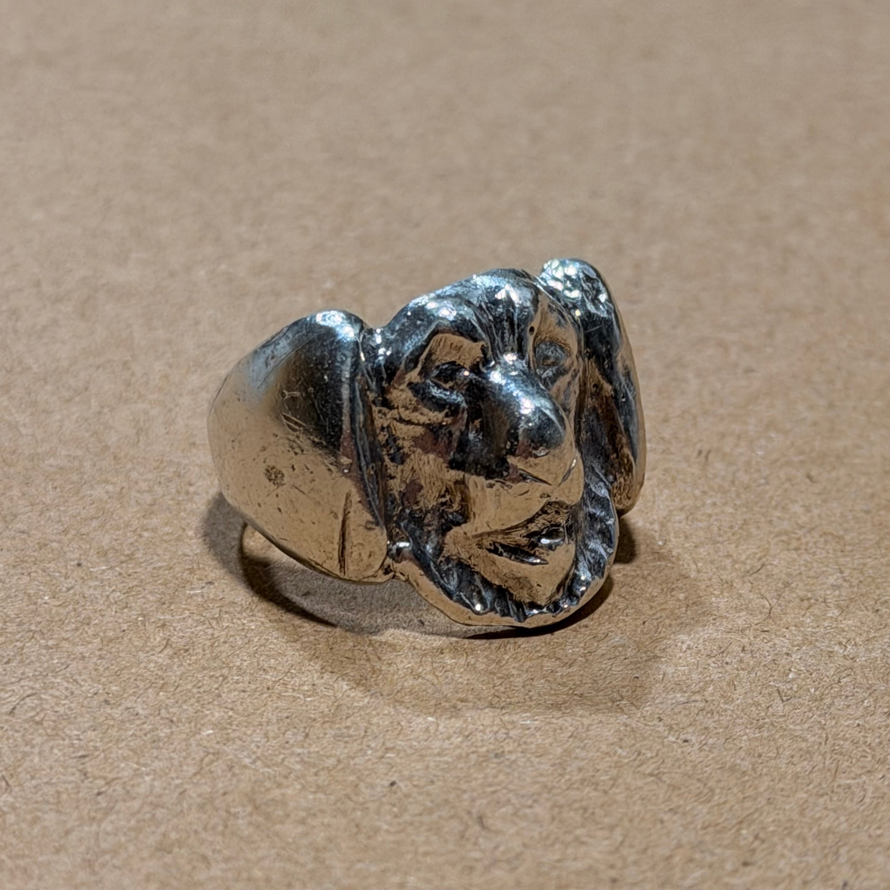 Sterling Dog Ring Sz 8.5