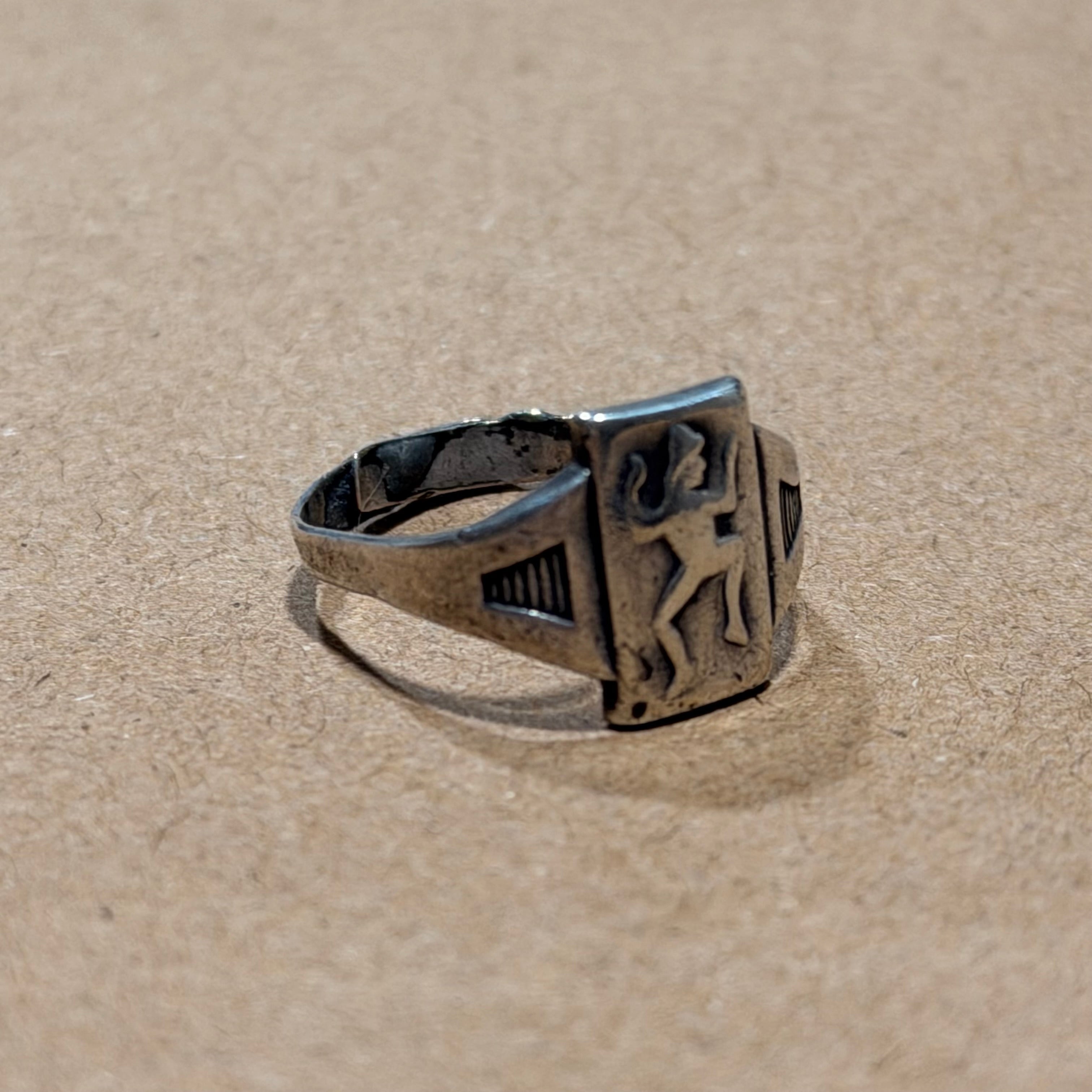 40's Sterling Girl Scouts Ring Sz 6