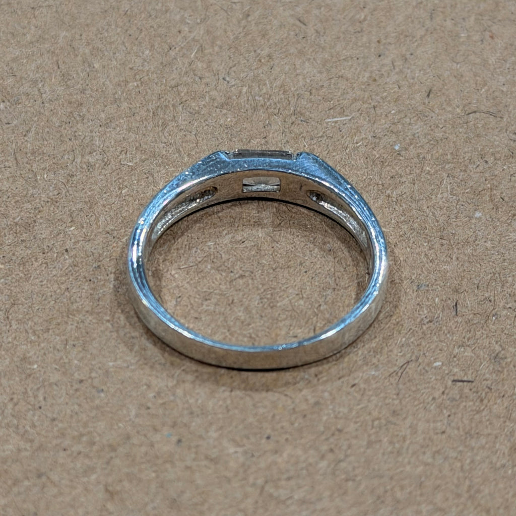 Sterling Cubic Zirconia Band Ring Sz 7.5