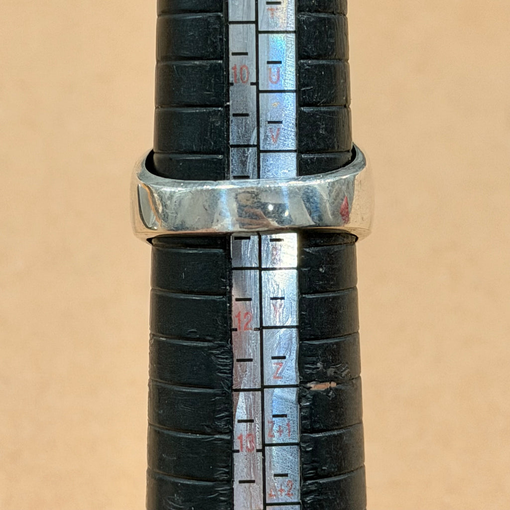 Sterling Chunky Tigers Eye Ring Sz 11