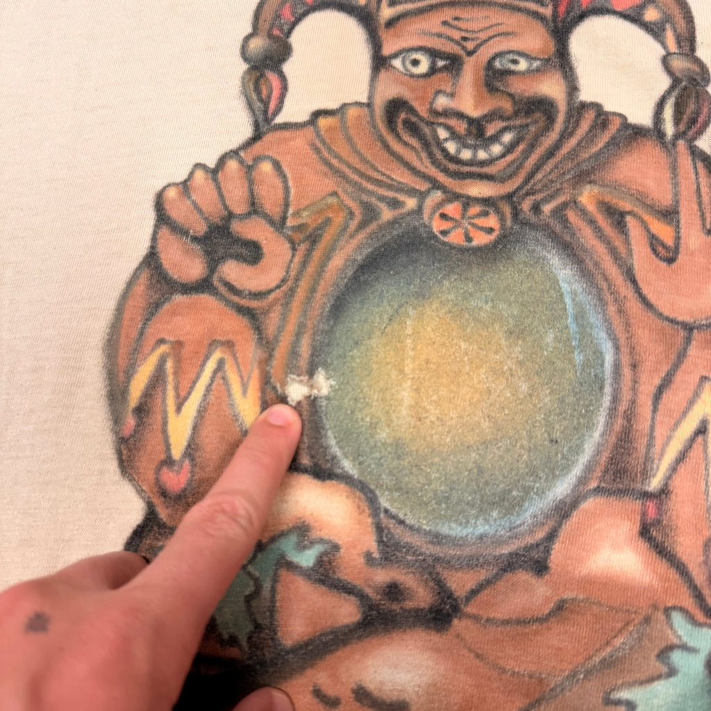 70's Jester Airbrush Graphic Tee Shirt (L)