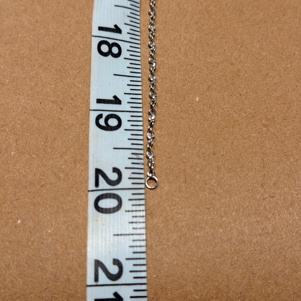 Sterling Twisted Infinity Link Necklace 20 in