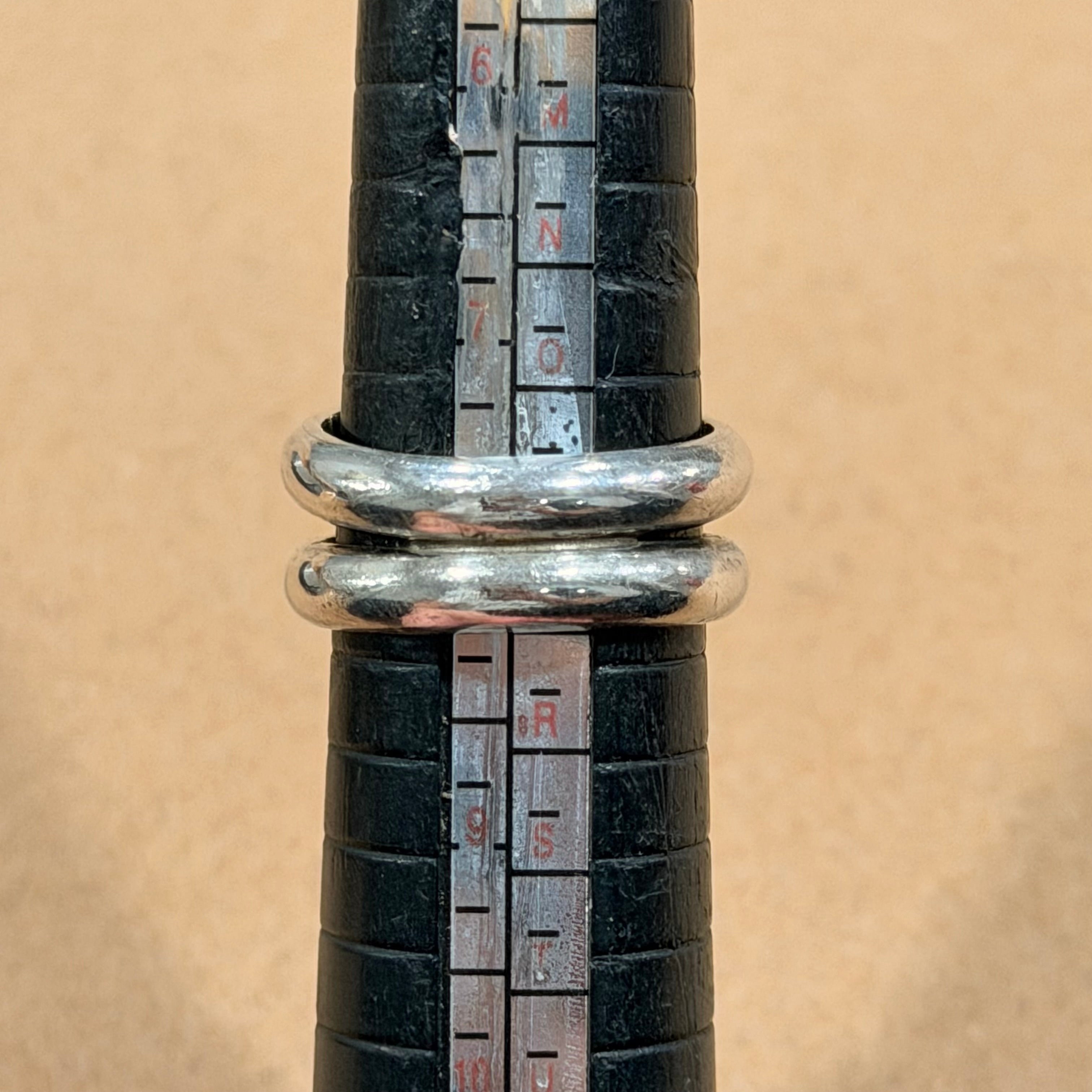 Sterling Tigers Eye Double Band Ring Sz 8