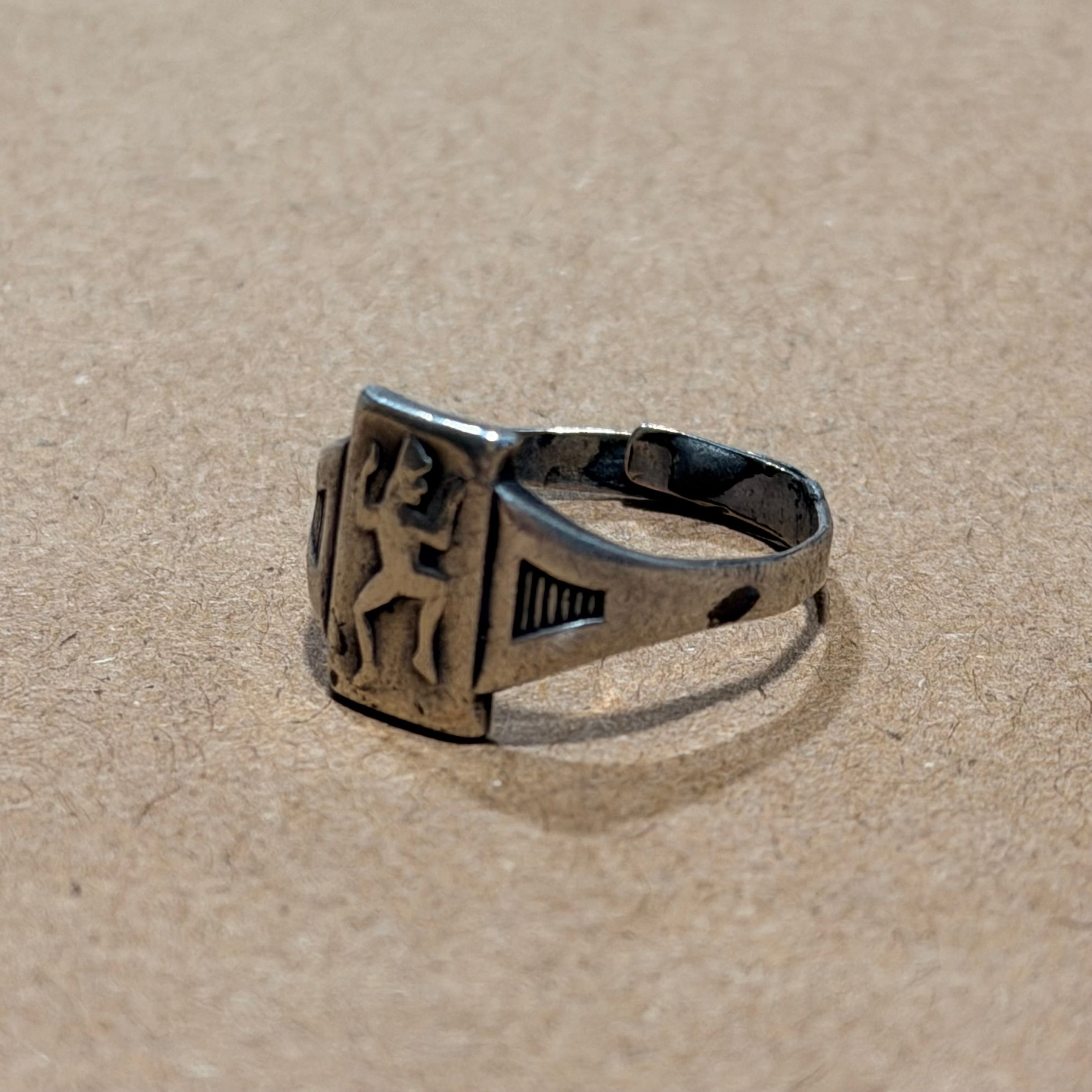 40's Sterling Girl Scouts Ring Sz 6