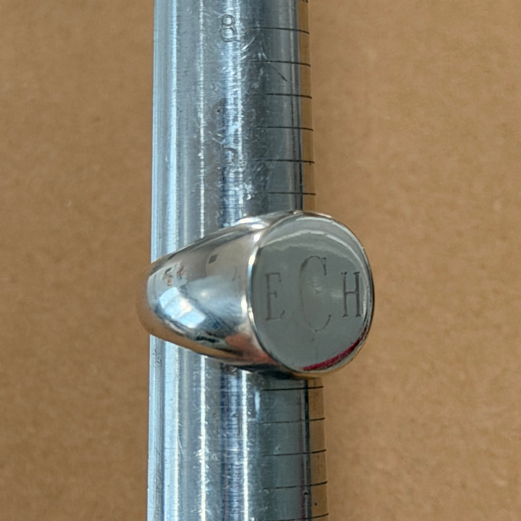 Sterling ECH Signet Ring Sz 10