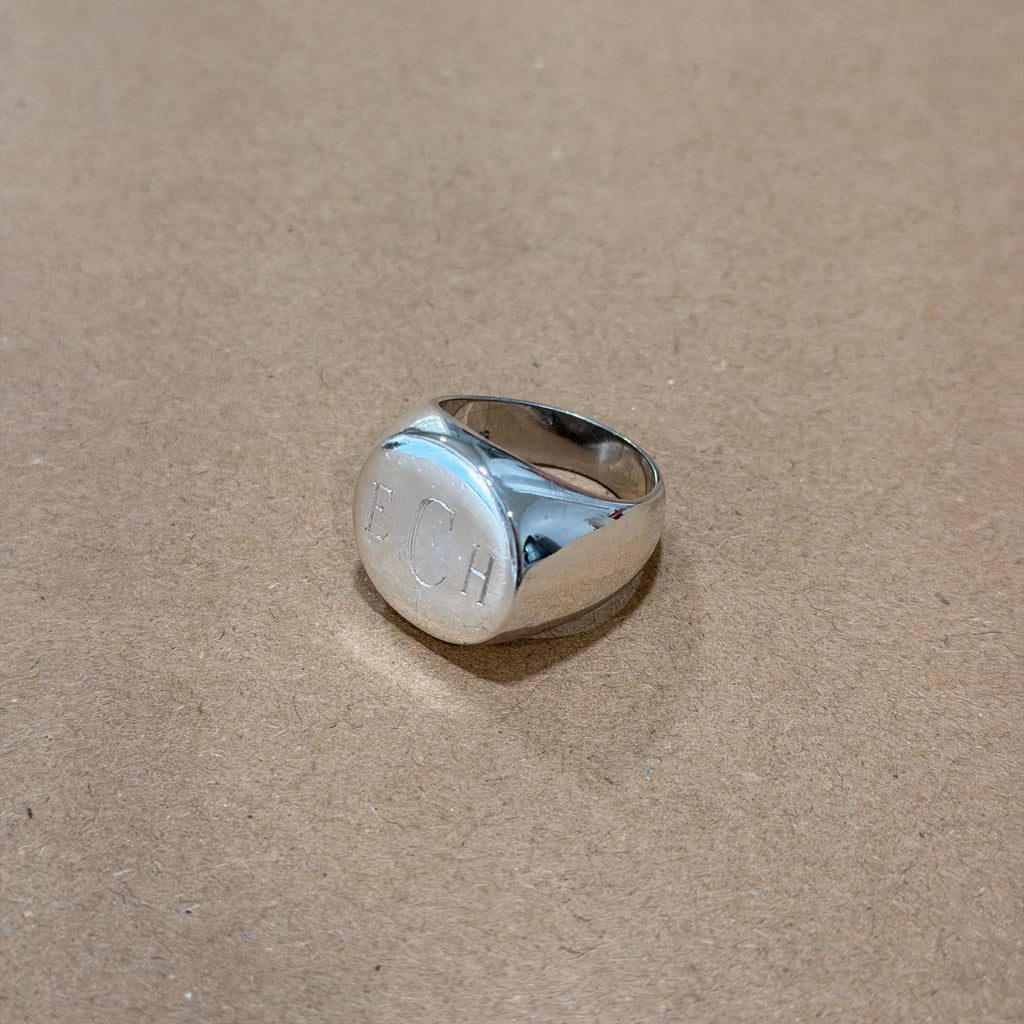 Sterling ECH Signet Ring Sz 10