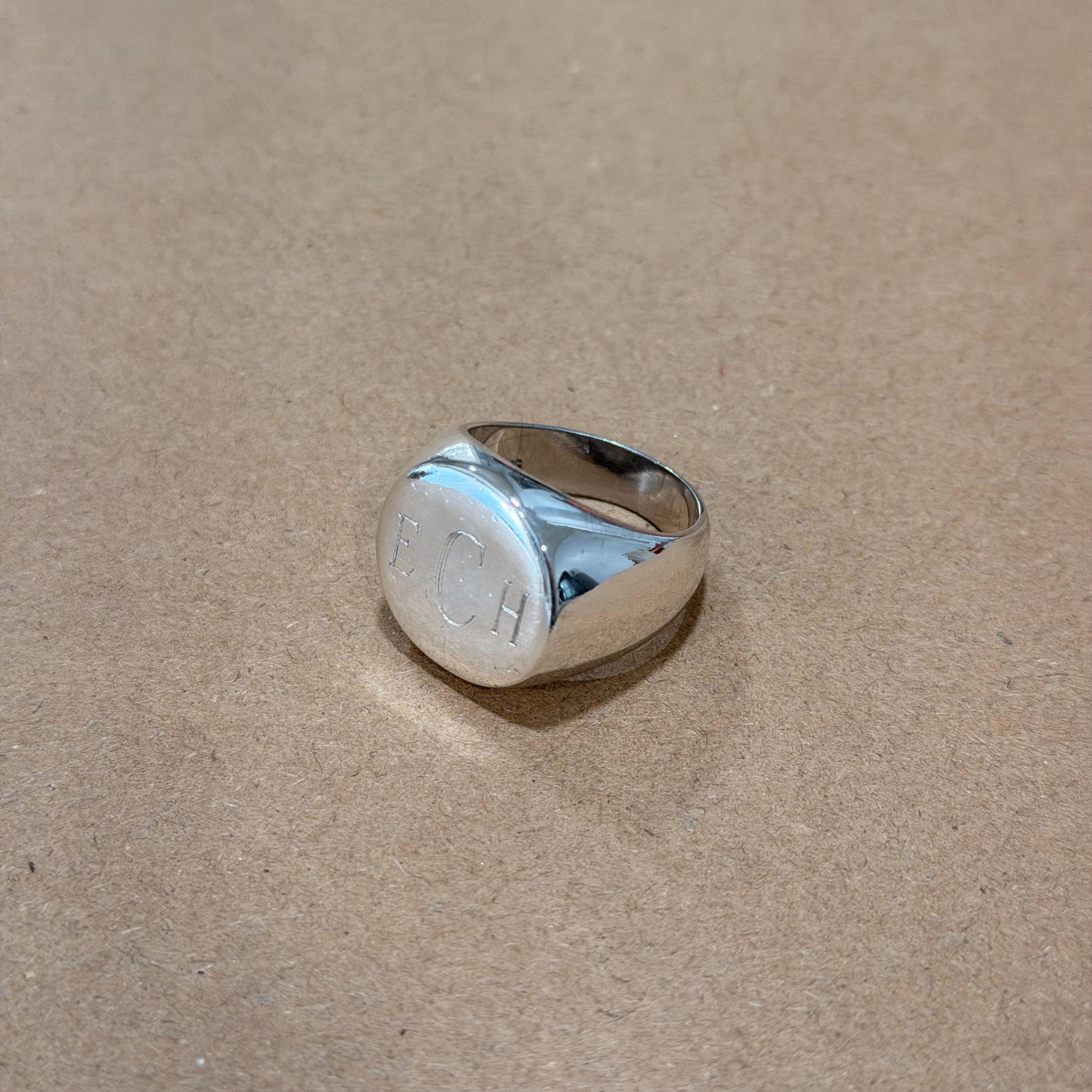 Sterling ECH Signet Ring Sz 10