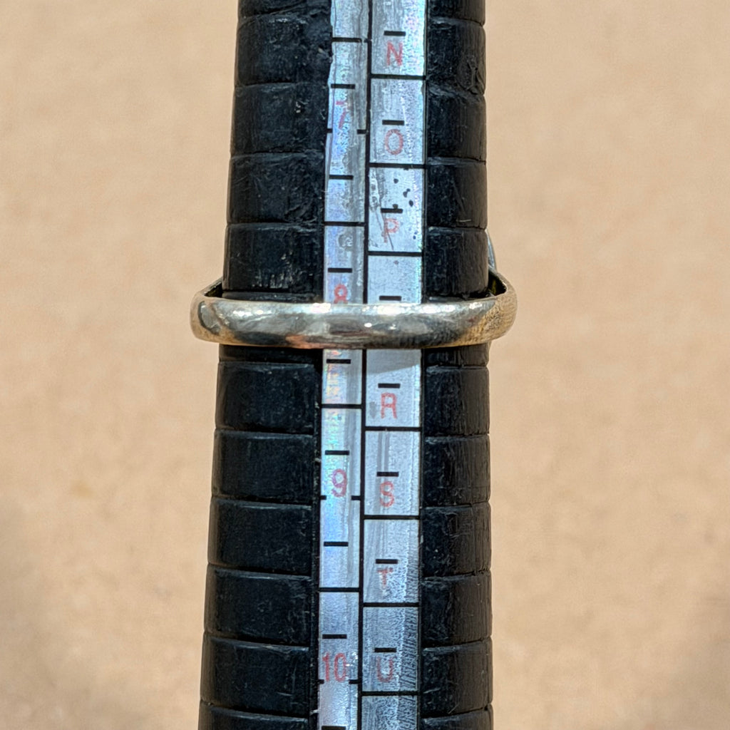 Sterling Polymer Clay Color Splatter Ring Sz 8