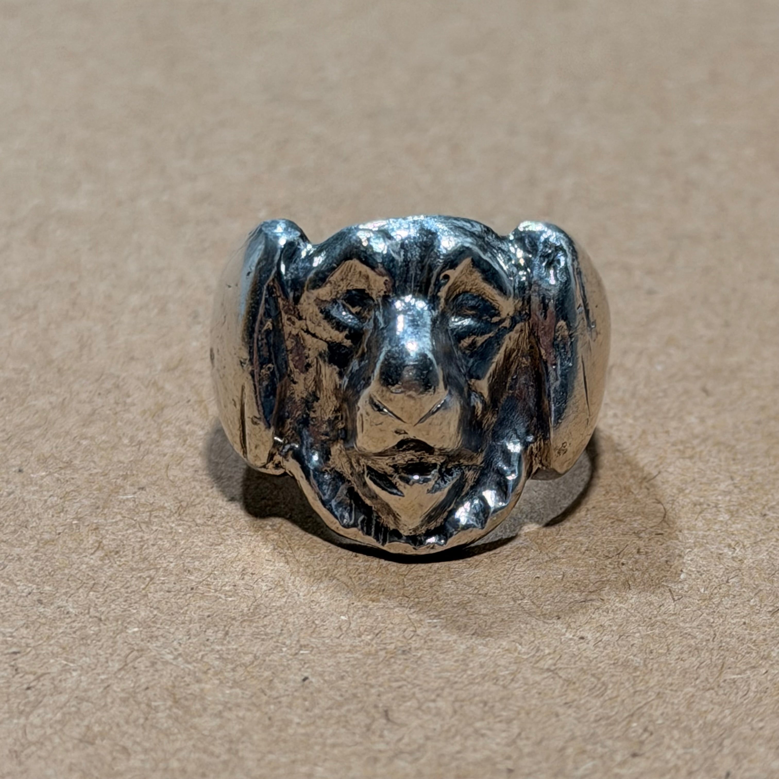 Sterling Dog Ring Sz 8.5