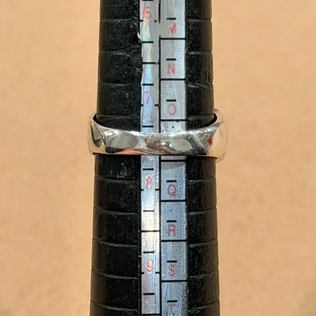 Sterling Nugget Brutalist Ring Sz 7.5