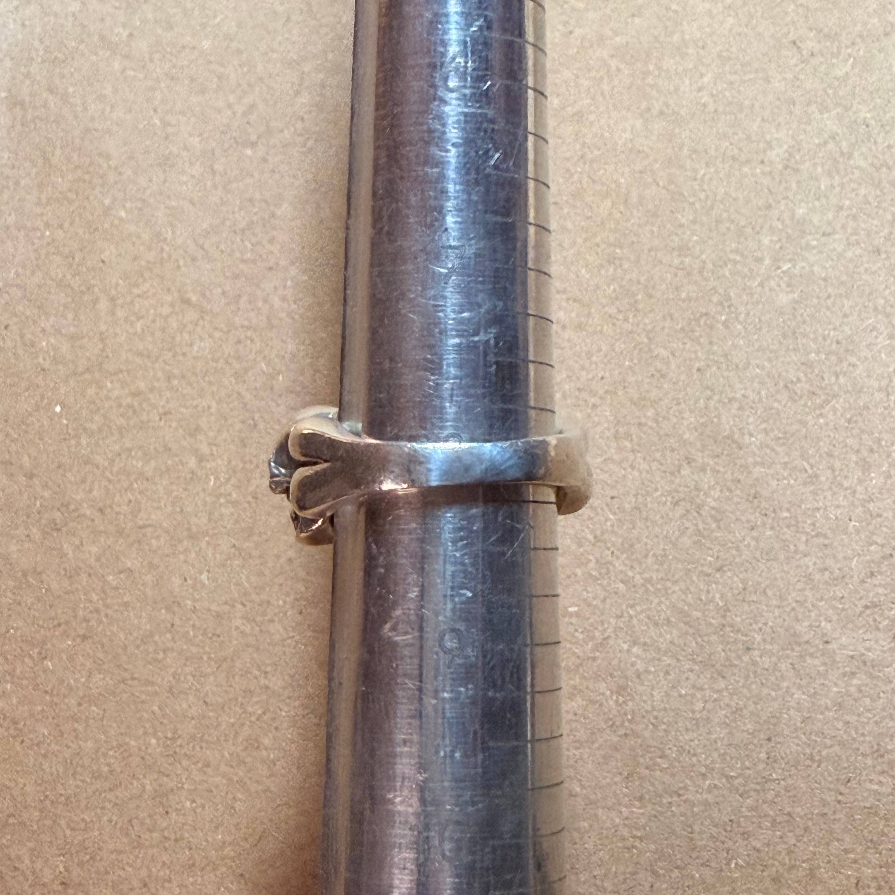 Sterling Triple Skull Biker Ring Sz 8