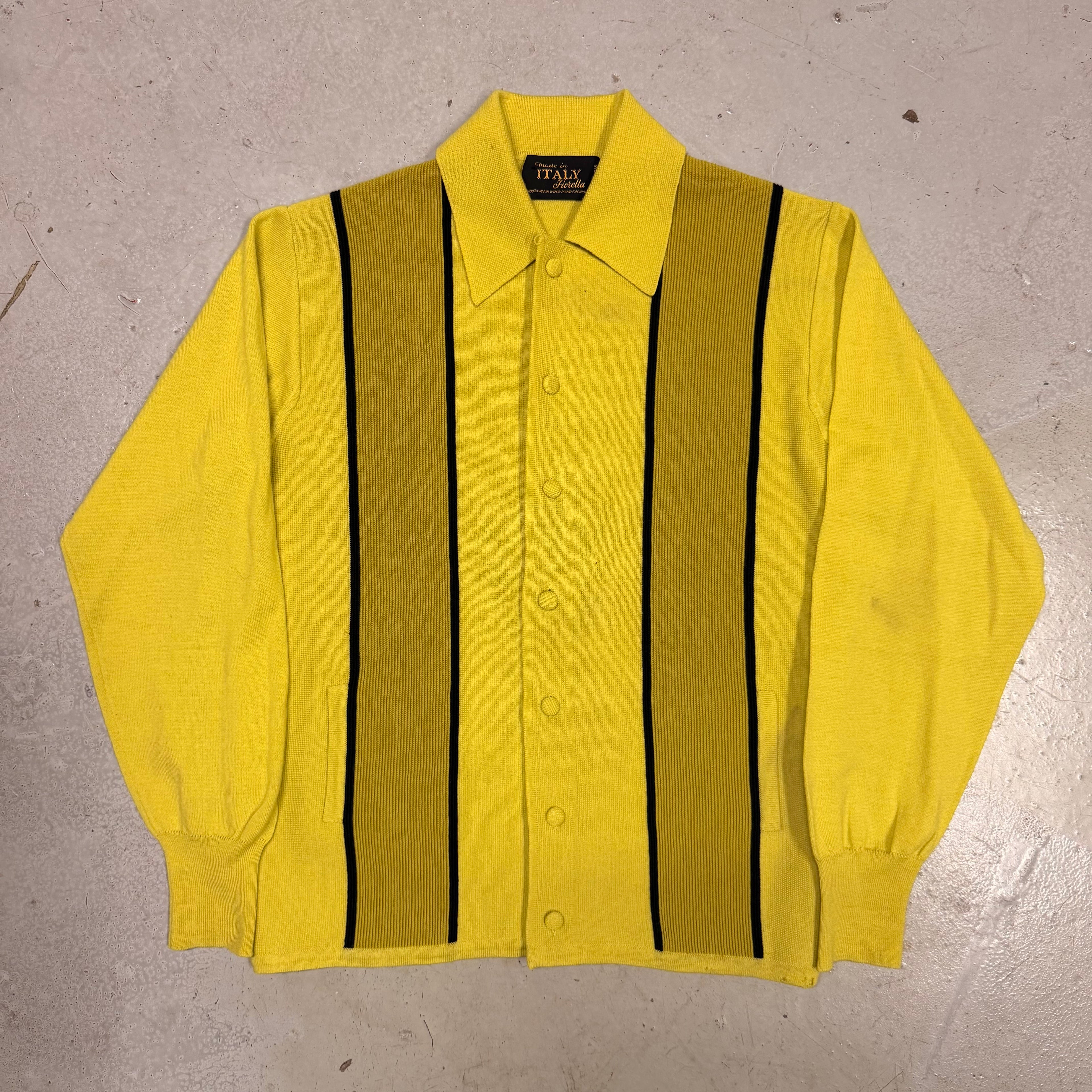 80's Italian Button Up Collared Shirt (L)