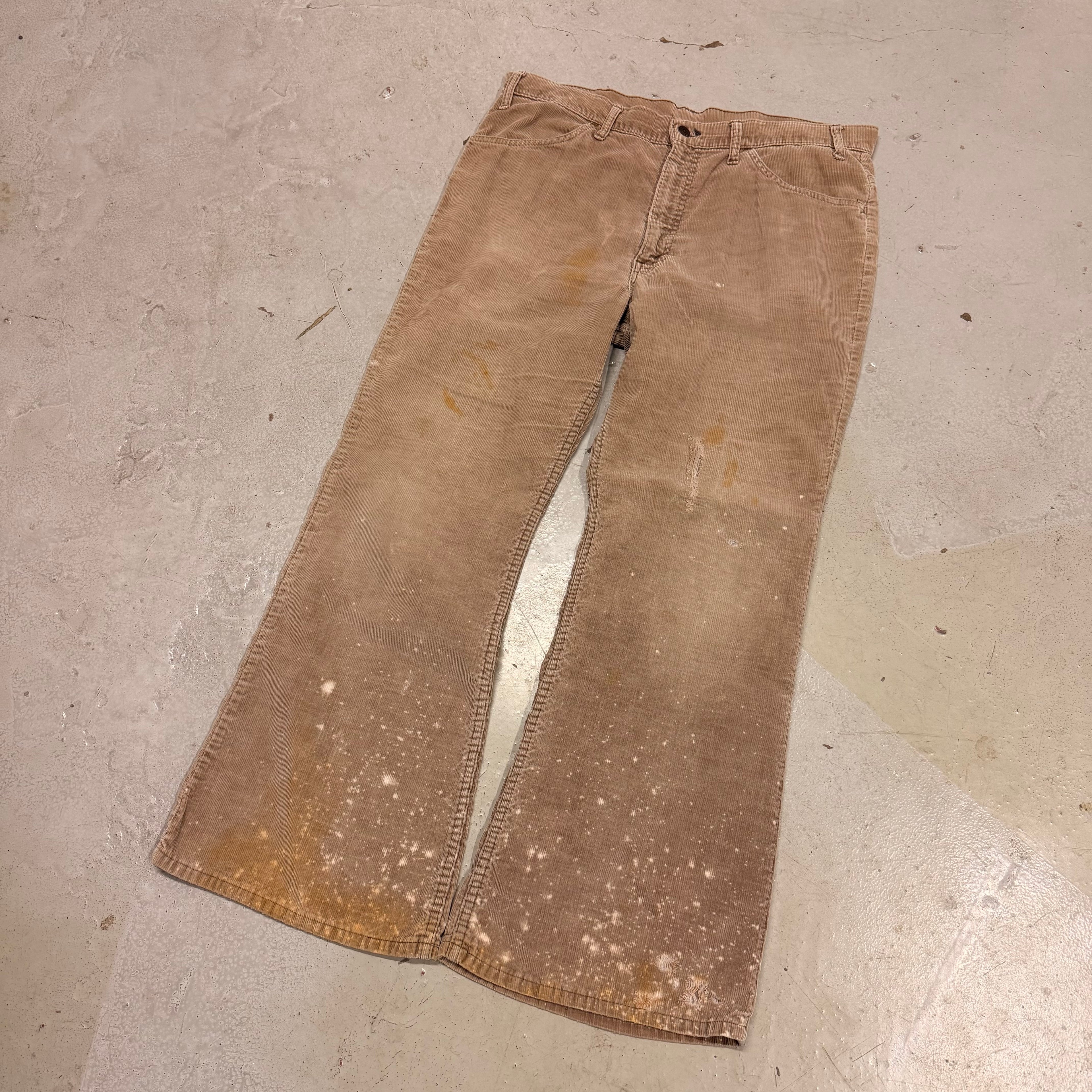 Distressed 70's Levis Corduroy Flare Pants (38X30)