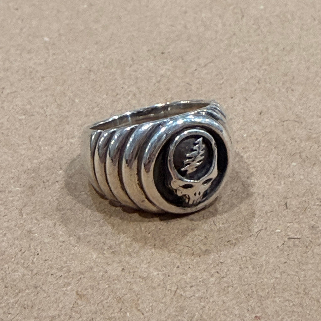 Sterling Grateful Dead Skull Ring Sz 6