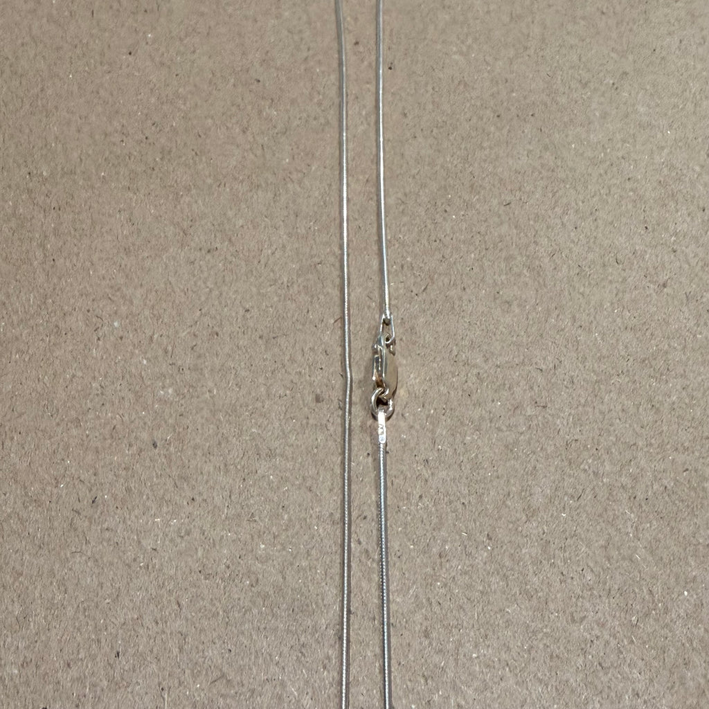 Sterling thin snake chain necklace 19.75 in