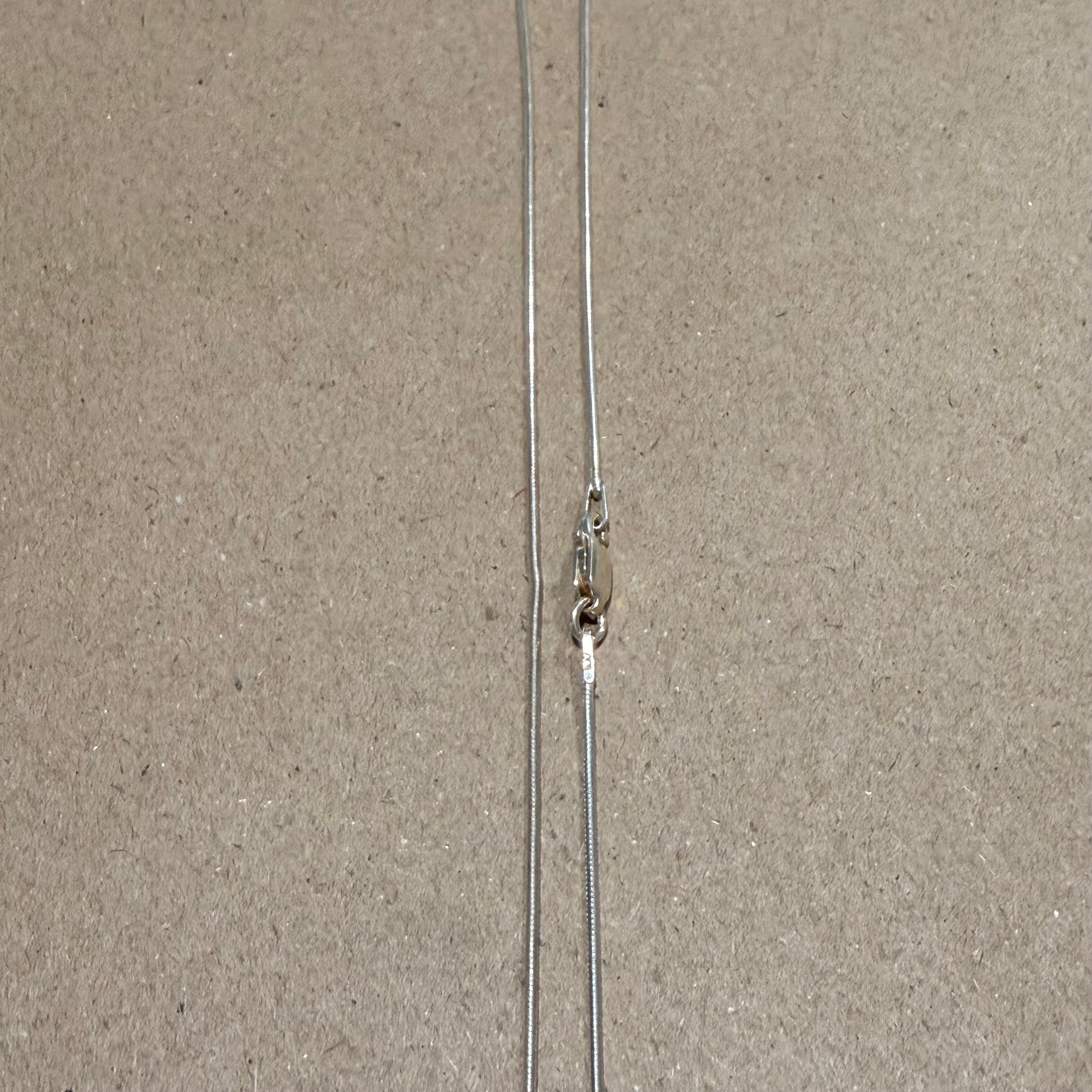 Sterling thin snake chain necklace 19.75 in