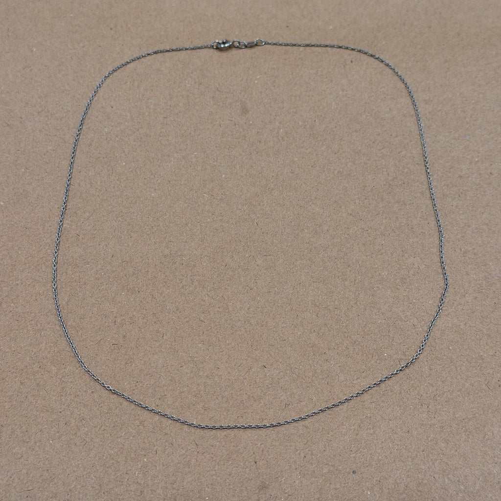 Sterling Lightweight Thin Chain Link Necklace 18 in