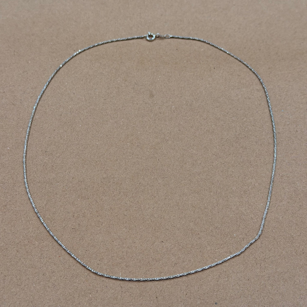 Sterling Rope Chain Necklace 20 in