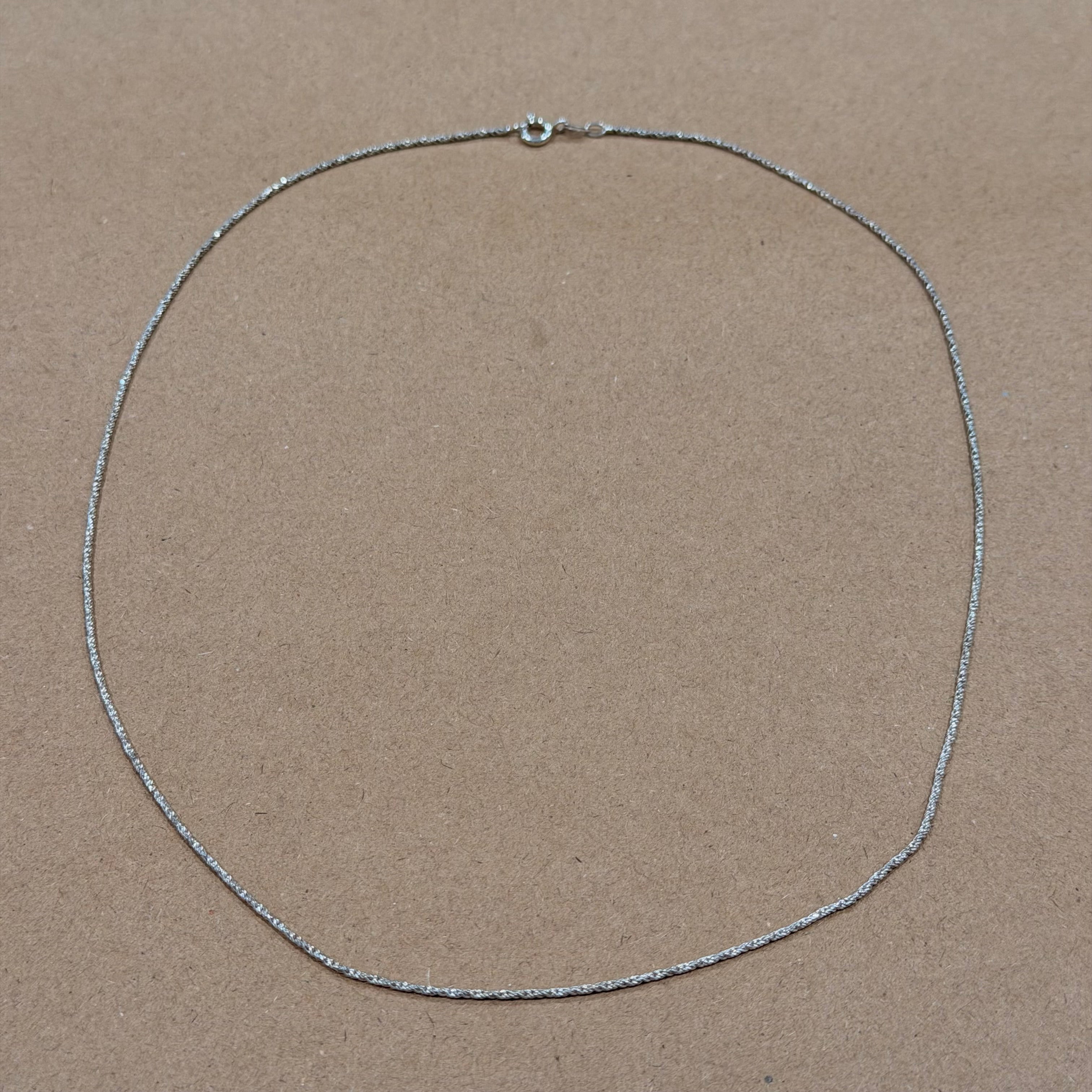 Sterling Rope Chain Necklace 20 in