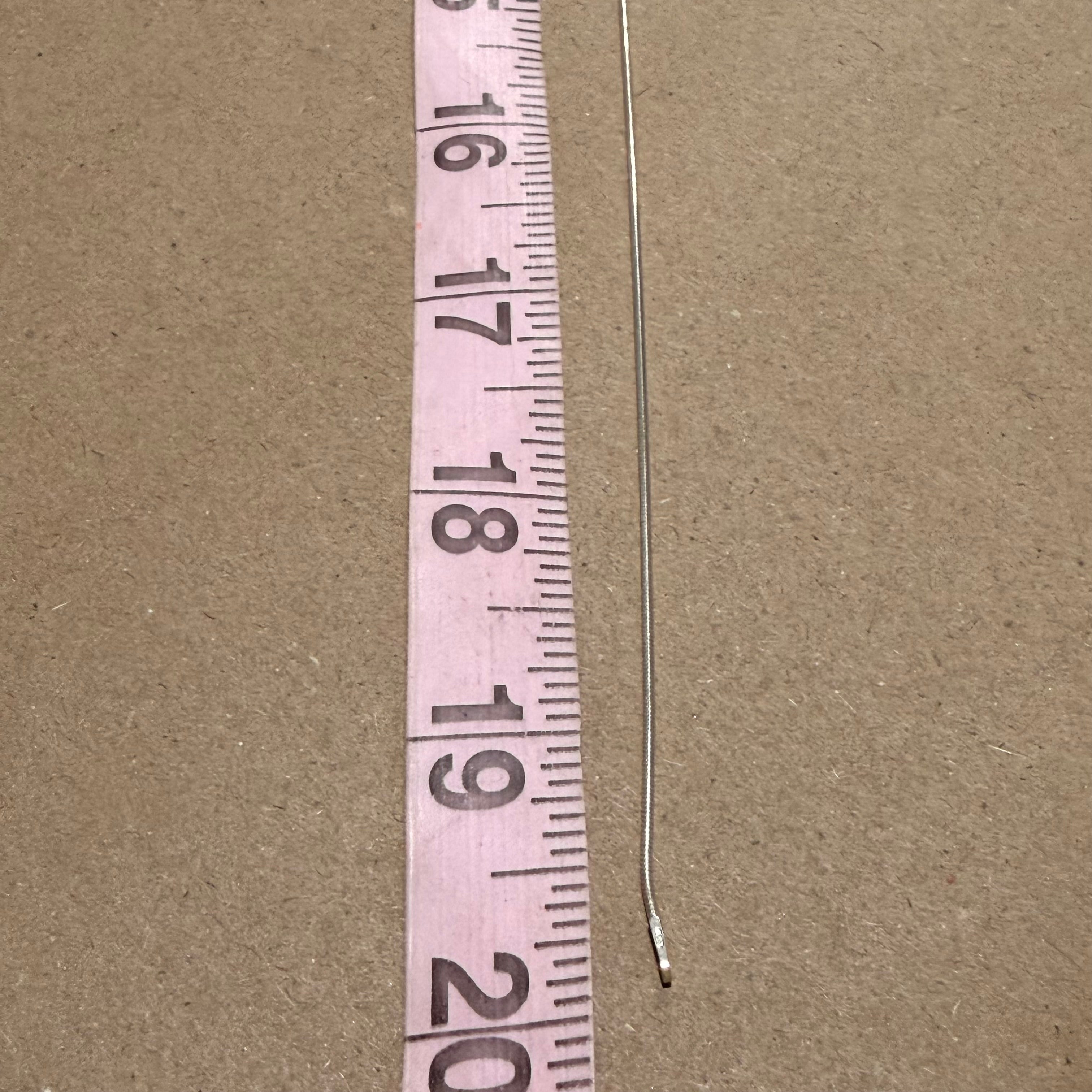 Sterling thin snake chain necklace 19.75 in